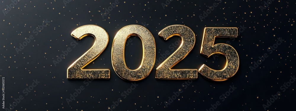 Golden New Year 2025: Elegant Font, Black Background, and Organic Forms for Festive Celebrations Golden New Year 2025: Elegant Font, Black Background, and Organic Forms for Festive Celebrations