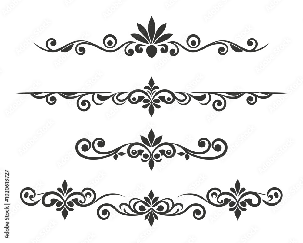 Elegant Flourish Ornaments Elegant Flourish Ornaments