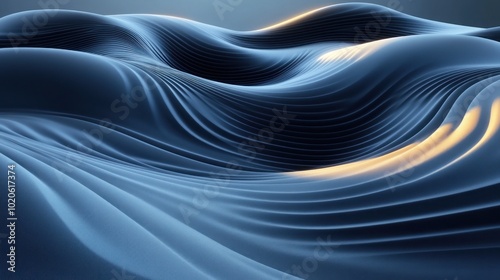 Abstract 3D Wavy Surface