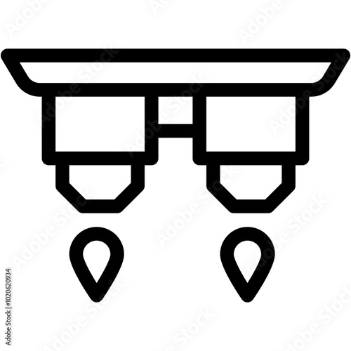 Vector Icon Hover Board, Electronics, Fly, Technology, Transportation