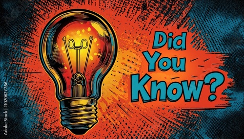 A cartoon light bulb with the text 