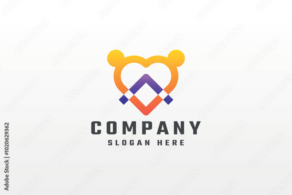 Fototapeta premium Logo_LoveCoder