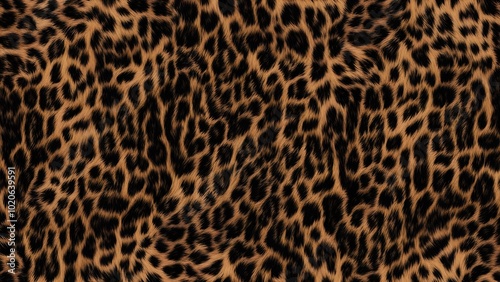 leopard texture dark background real hair modern design