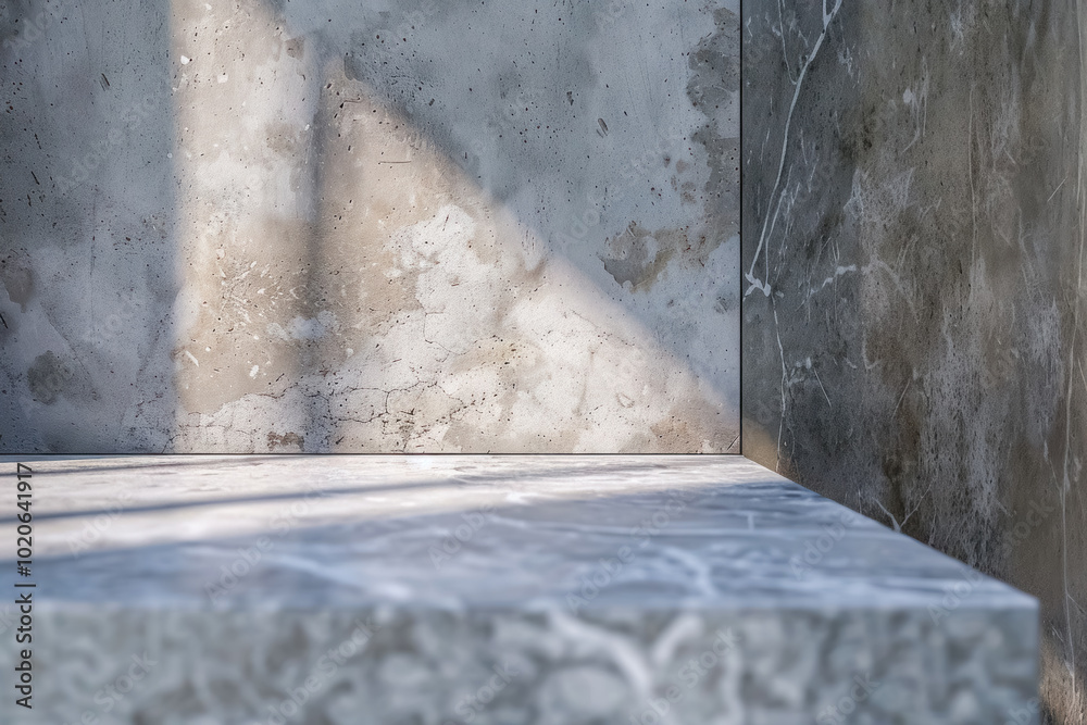 Abstract marble background with podium for product representation Abstract marble background with podium for product representation