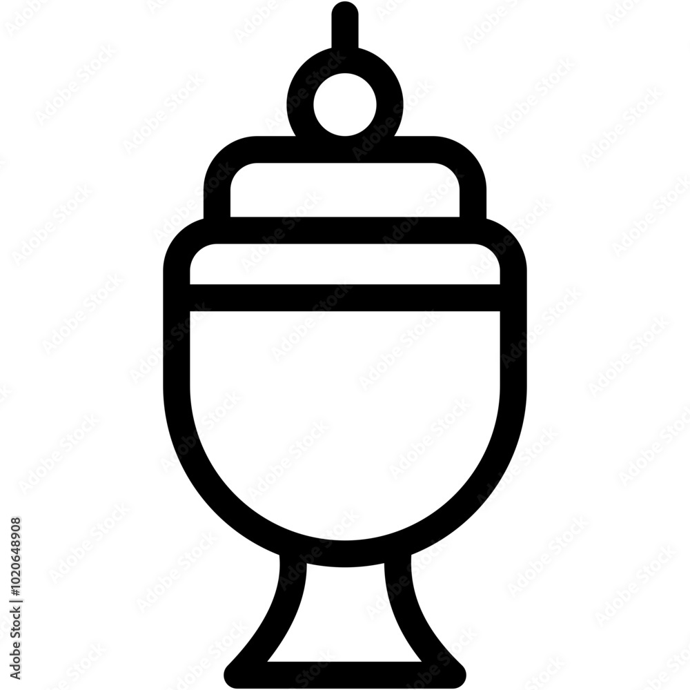 Vector Icon Sabayon, Italian Food, Dessert, Sweat, Food And Restaurant Vector Icon Sabayon, Italian Food, Dessert, Sweat, Food And Restaurant