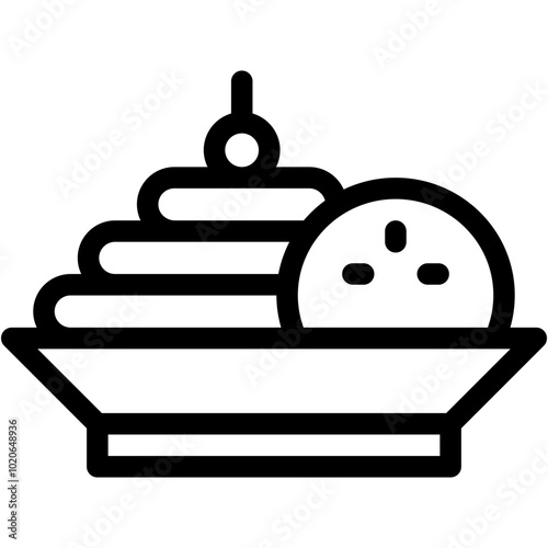 Vector Icon Taglatelle, Pasta, Mediterranean, Italian, Food