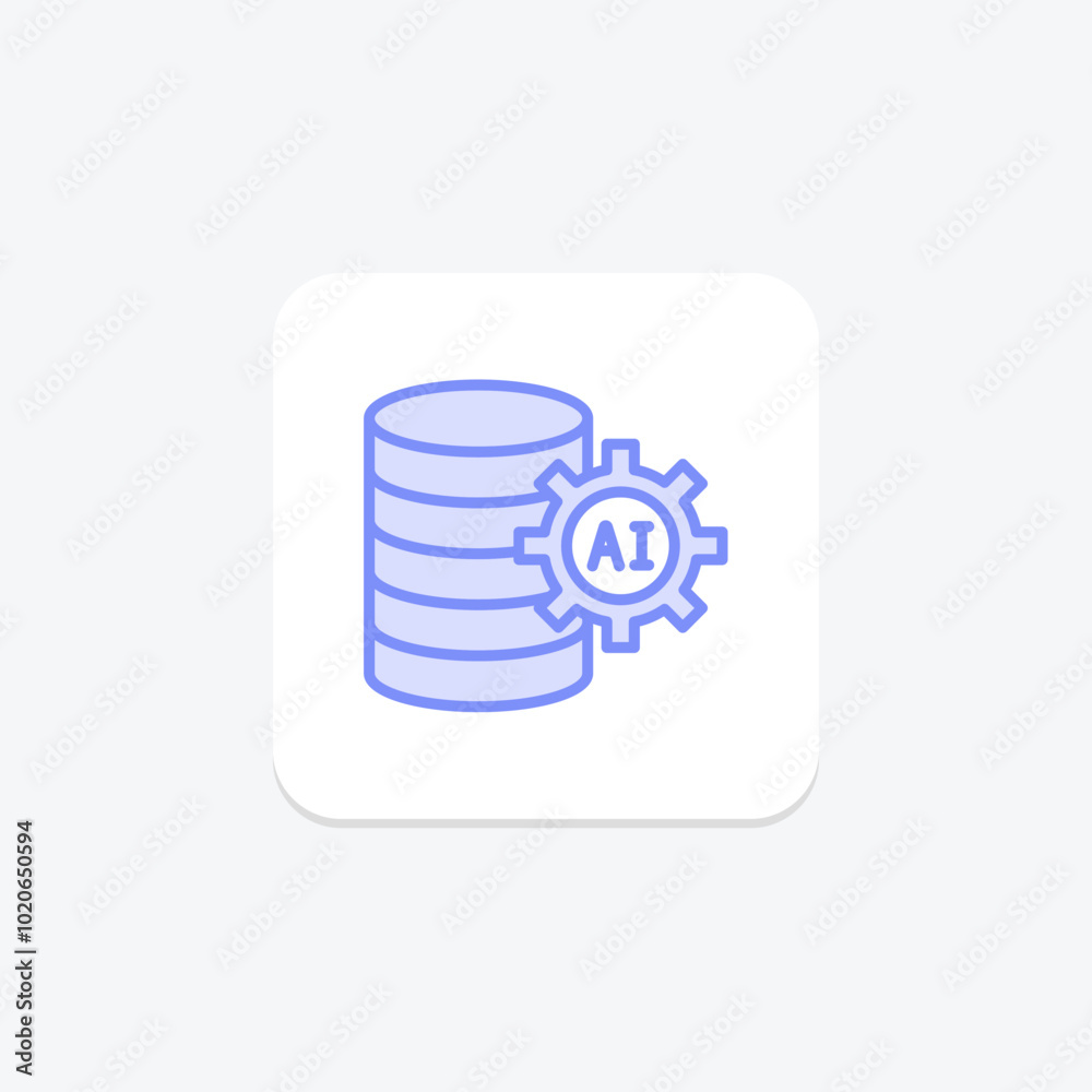 Big Data duotone line icon , vector, pixel perfect, illustrator file Big Data duotone line icon , vector, pixel perfect, illustrator file