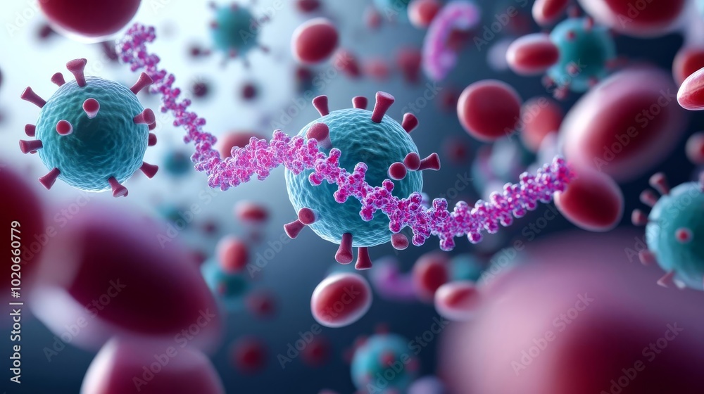 Bacteria cells gaining resistance through DNA mutation, visualizing process, 3D illustration Bacteria cells gaining resistance through DNA mutation, visualizing process, 3D illustration
