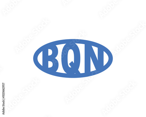 BQN logo design vector template. BQN