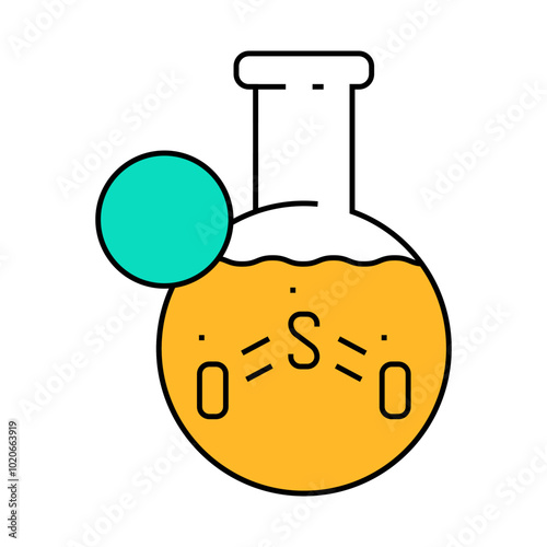 sulfites allergen free product food line icon vector. sulfites allergen free product food sign. isolated symbol illustration
