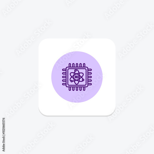 Quantum Computing pentaglow  , vector, pixel perfect, illustrator file
