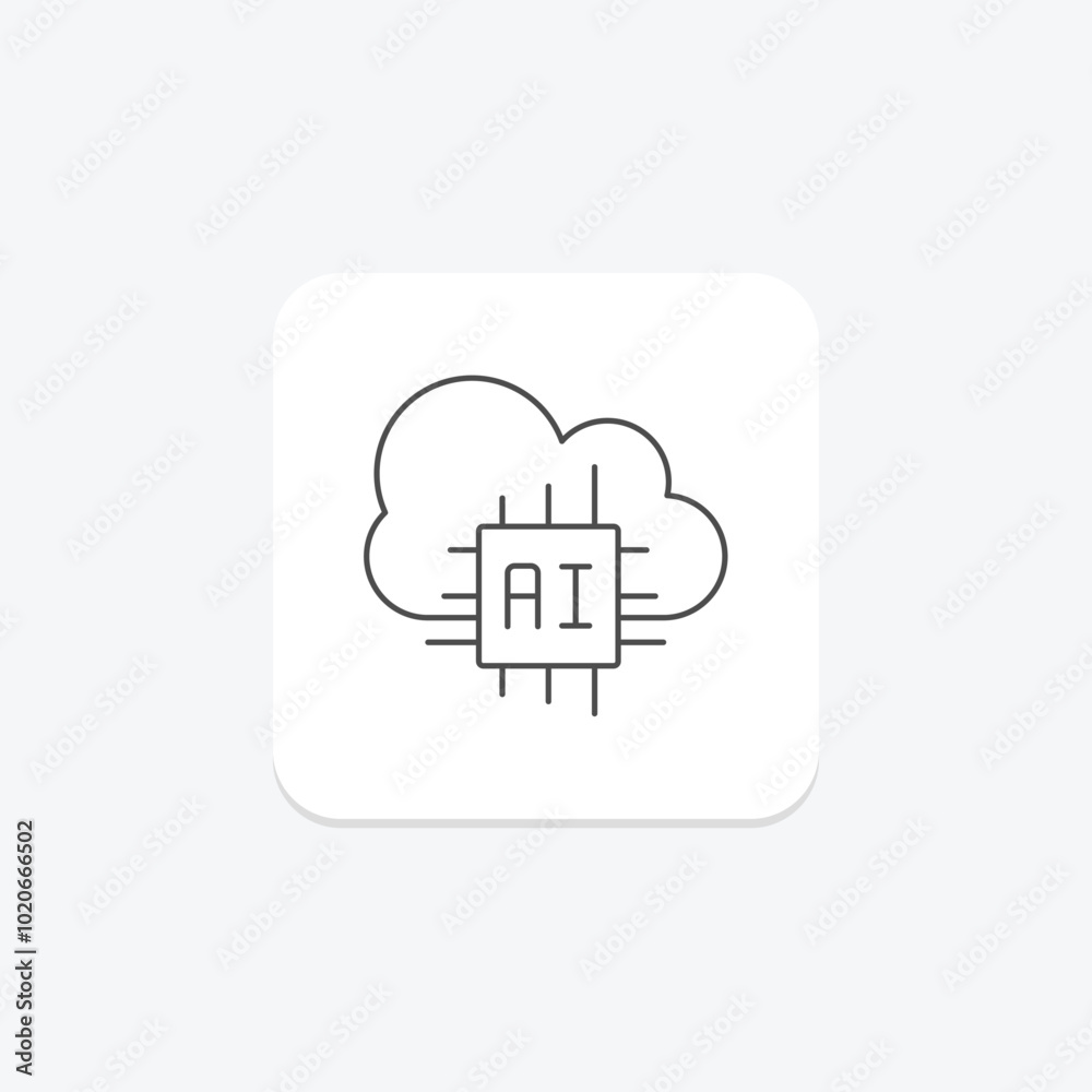 Swarm Intelligence thinline icon , vector, pixel perfect, illustrator file Swarm Intelligence thinline icon , vector, pixel perfect, illustrator file