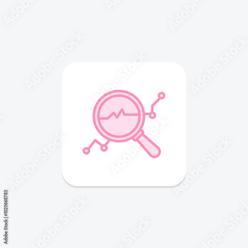 Anomaly Detection duotone line icon , vector, pixel perfect, illustrator file