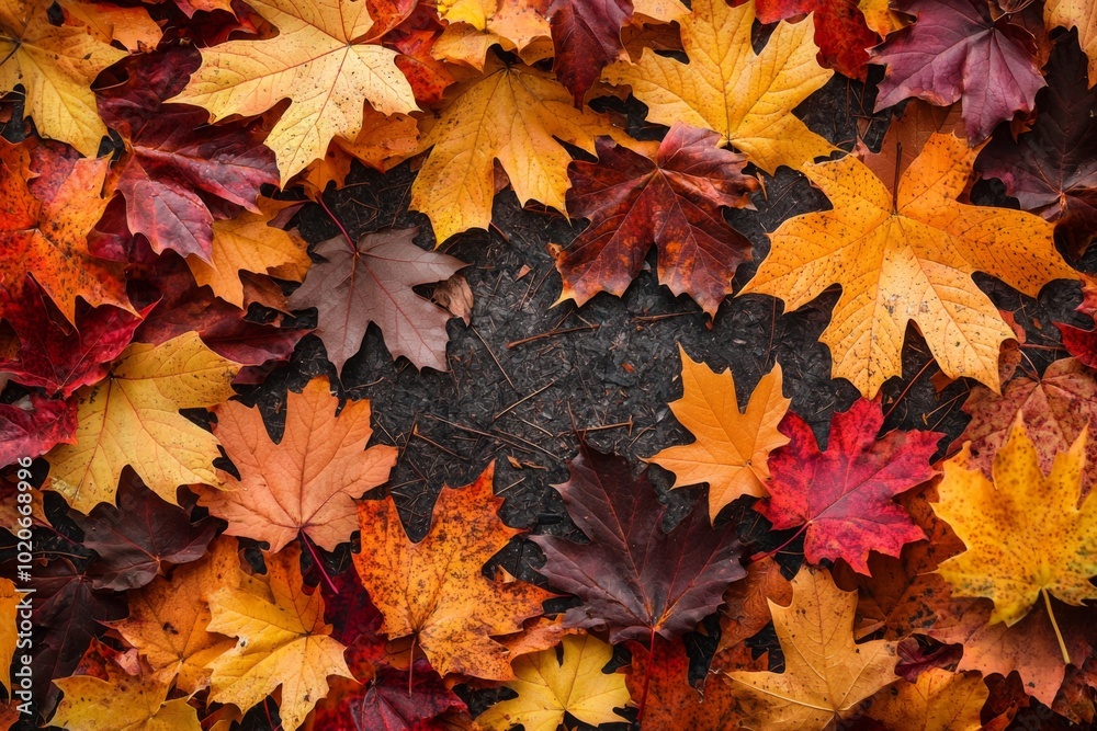 Fallen Leaves Season Background Fallen Leaves Season Background