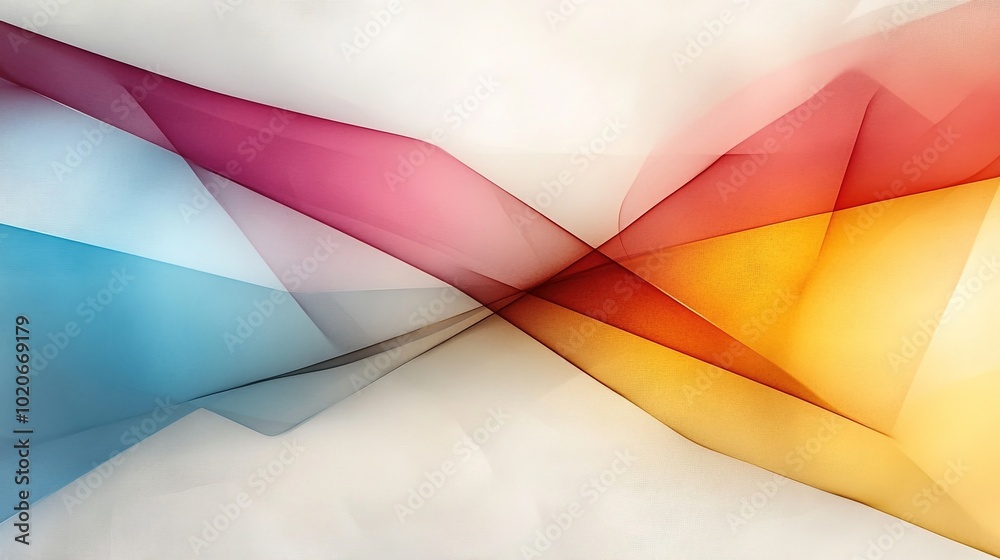 Elegant Abstract Waves of Colorful Light and Shadow Elegant Abstract Waves of Colorful Light and Shadow