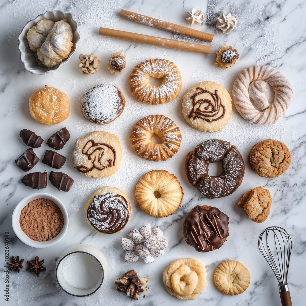 assortment of cookies and pastries assortment of cookies and pastries