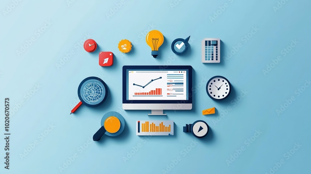 Digital Workstation with Data Visualization Elements