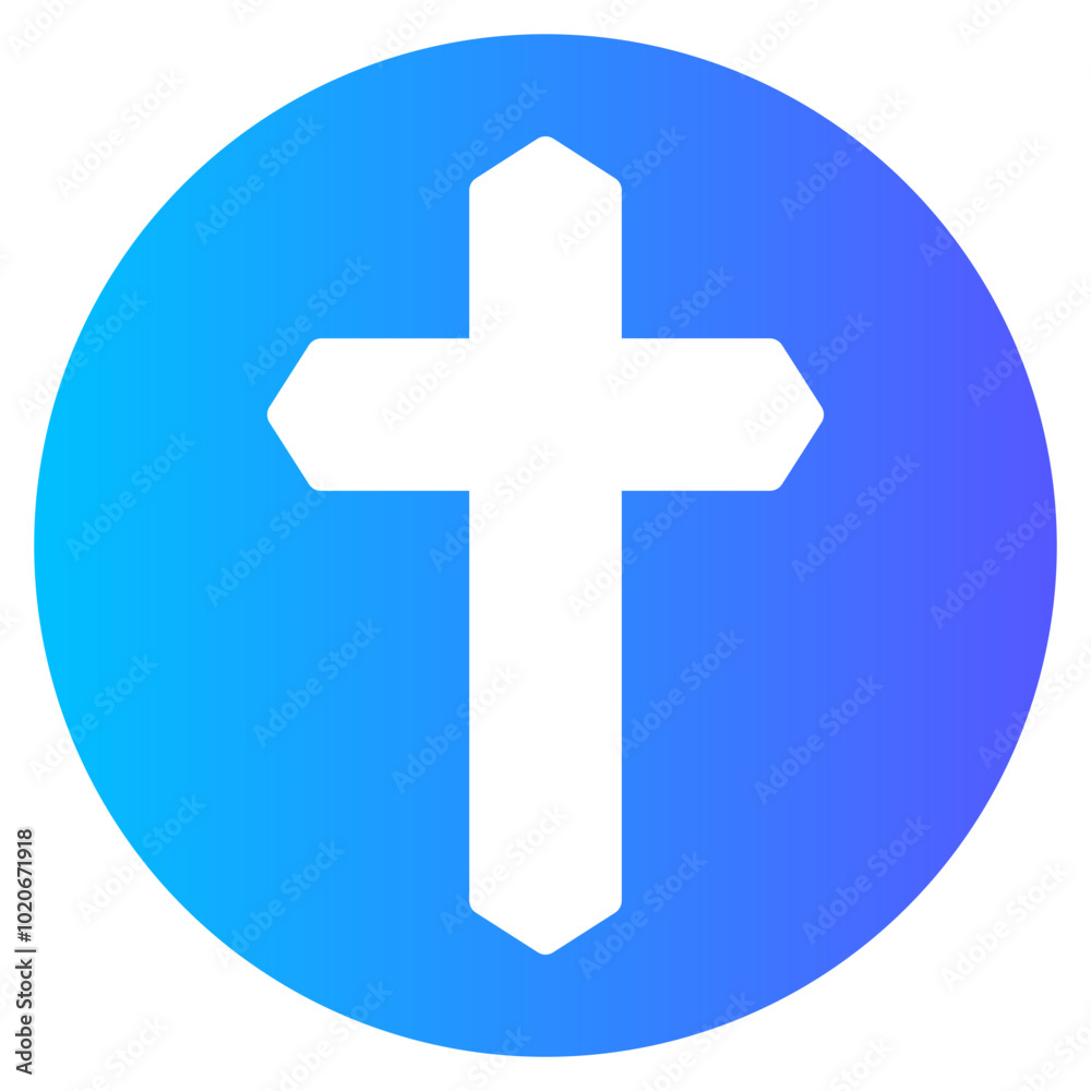 Obraz premium christianity gradient icon