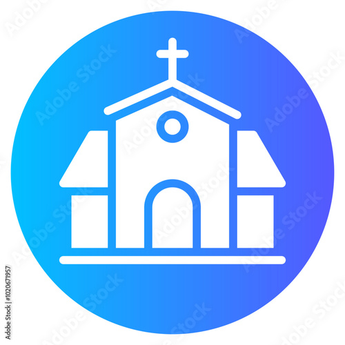 church gradient icon