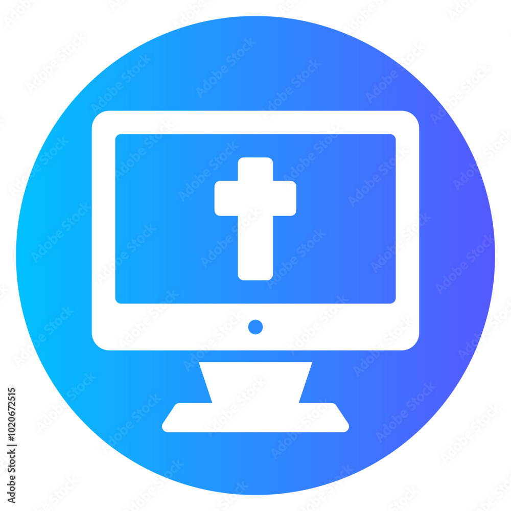 computer gradient icon computer gradient icon