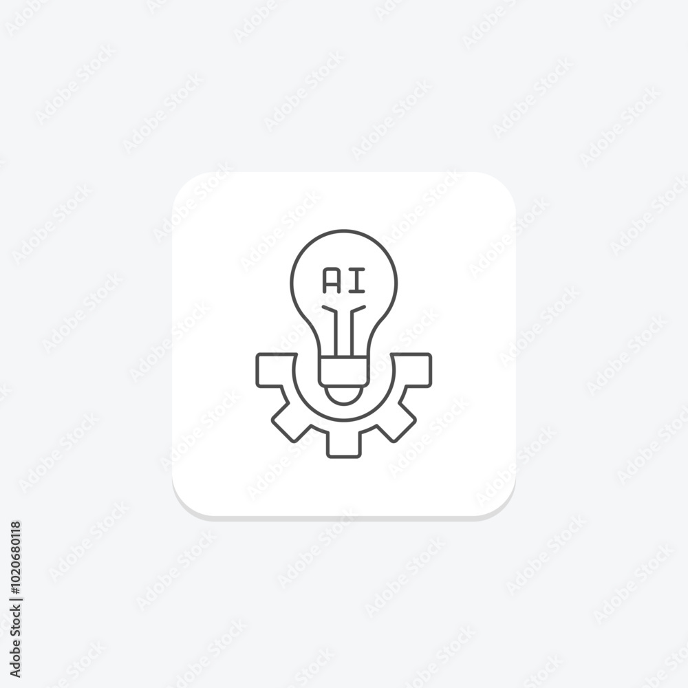 Ai Breakthrough thinline icon , vector, pixel perfect, illustrator file Ai Breakthrough thinline icon , vector, pixel perfect, illustrator file