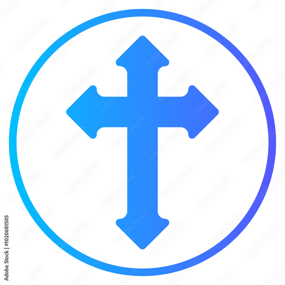 cross gradient icon cross gradient icon