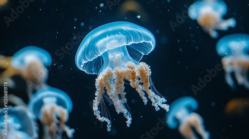 jelly fish in the water