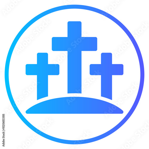 grave gradient icon