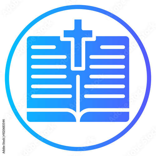 holy bible gradient icon