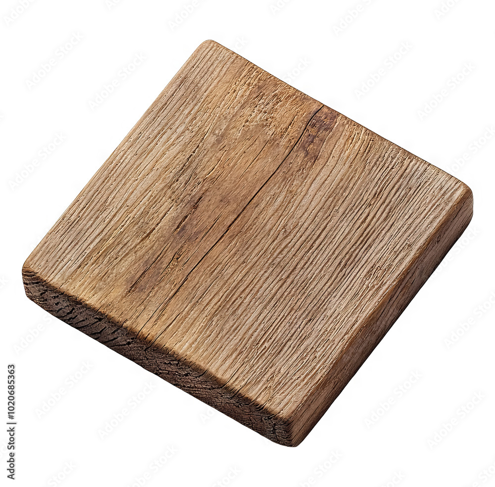 Wooden Block Illustration with Transparent Background for Design Elements and Overlays Wooden Block Illustration with Transparent Background for Design Elements and Overlays