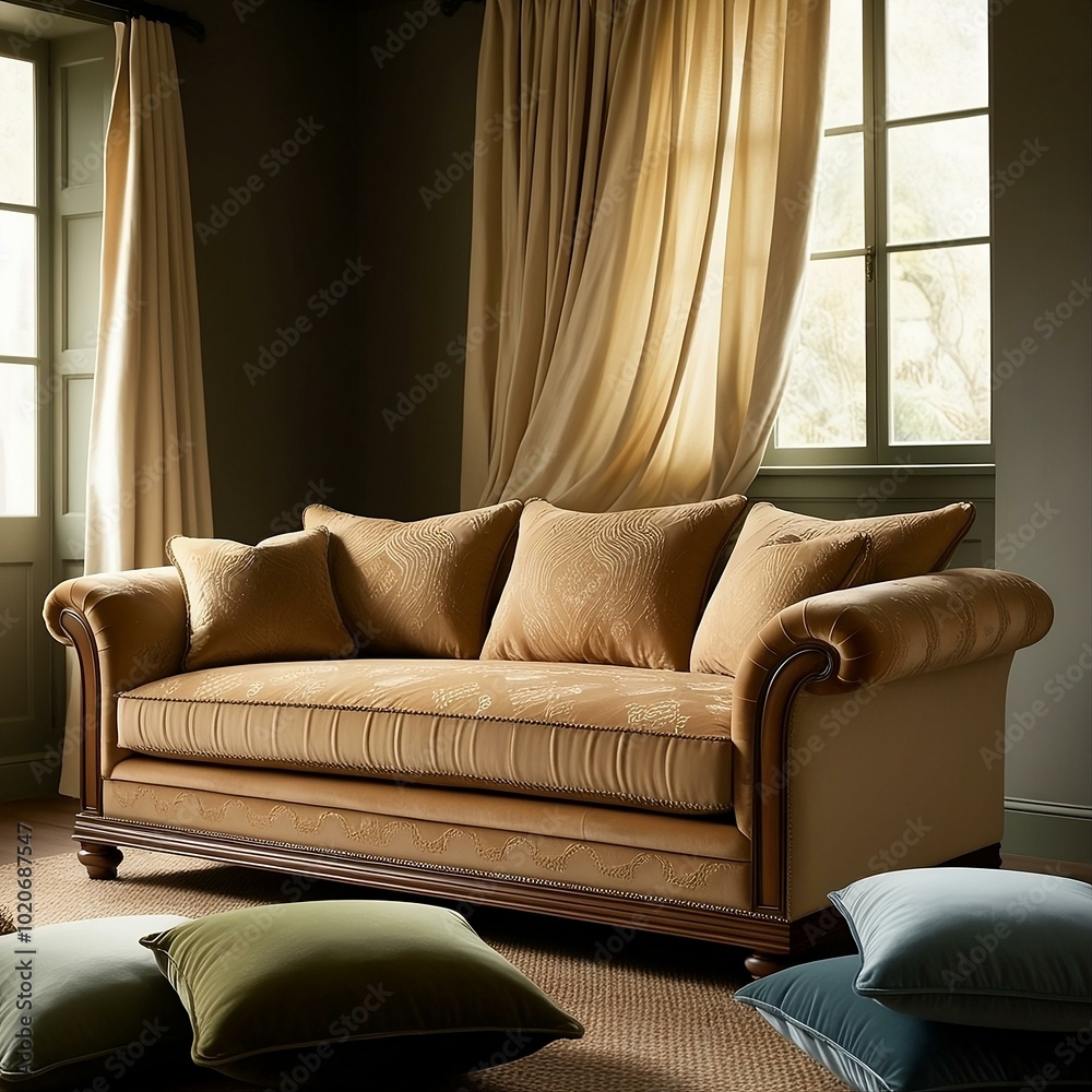 Fototapeta premium Unparalleled beautiful living room wallpaper