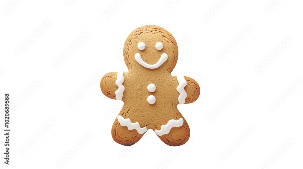 Gingerbread Man Simple Vector, Isolated on White, PNG File, Transparent Background Gingerbread Man Simple Vector, Isolated on White, PNG File, Transparent Background
