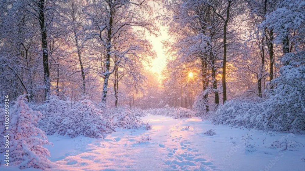 Winter Wonderland Sunset Winter Wonderland Sunset