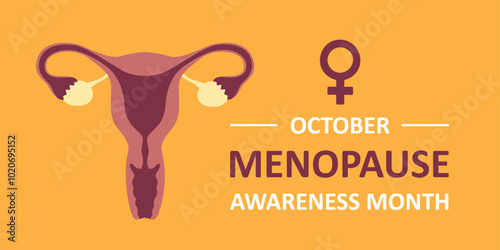 menopause awareness month female health concept vector illustration