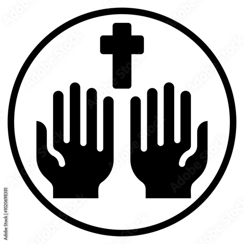hands glyph icon