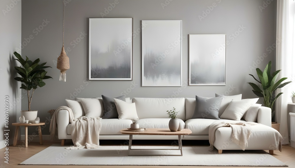 Minimalist silver bohemian interior design living room Minimalist silver bohemian interior design living room