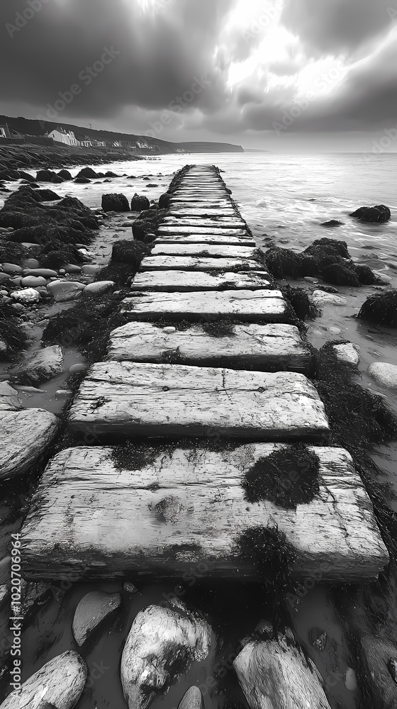 Obraz premium Sunrise at the fishing pier