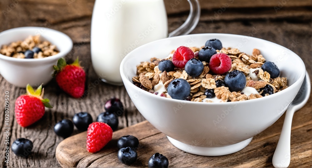 Cereal Muesli Granola Berries Breakfast Cereal Muesli Granola Berries Breakfast