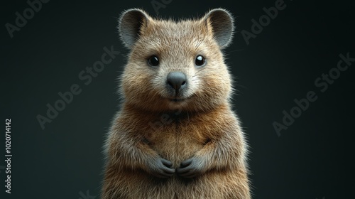 Adorable Marmot with Captivating Eyes