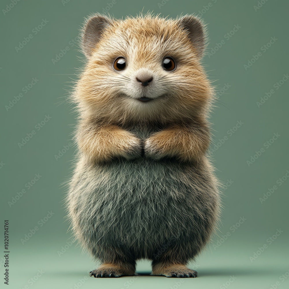 Fototapeta premium Adorable Baby Corgi Smiling for the Camera