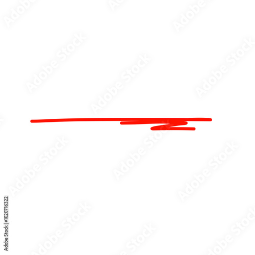 Vector  of  red underline