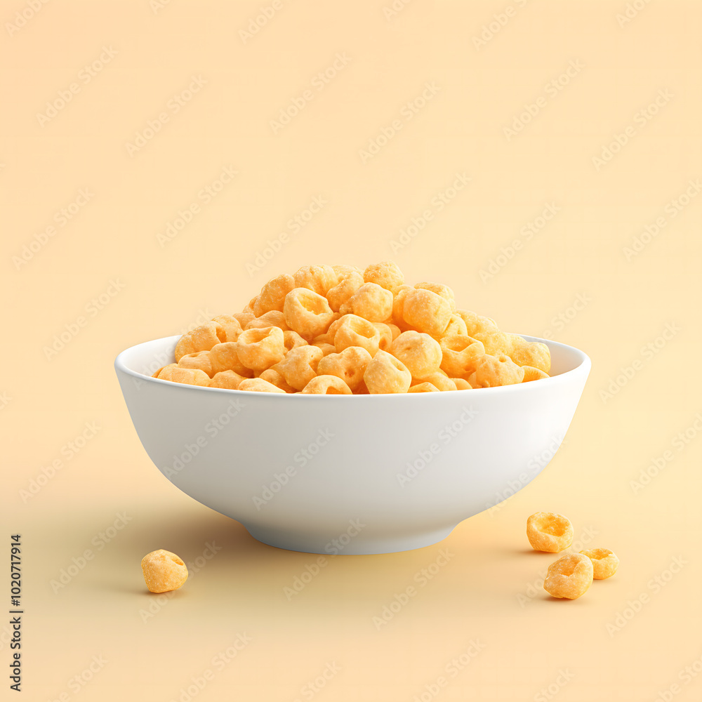 Corn flakes in white bowl with fresh milk splash, isolated background. Corn flakes in white bowl with fresh milk splash, isolated background.
