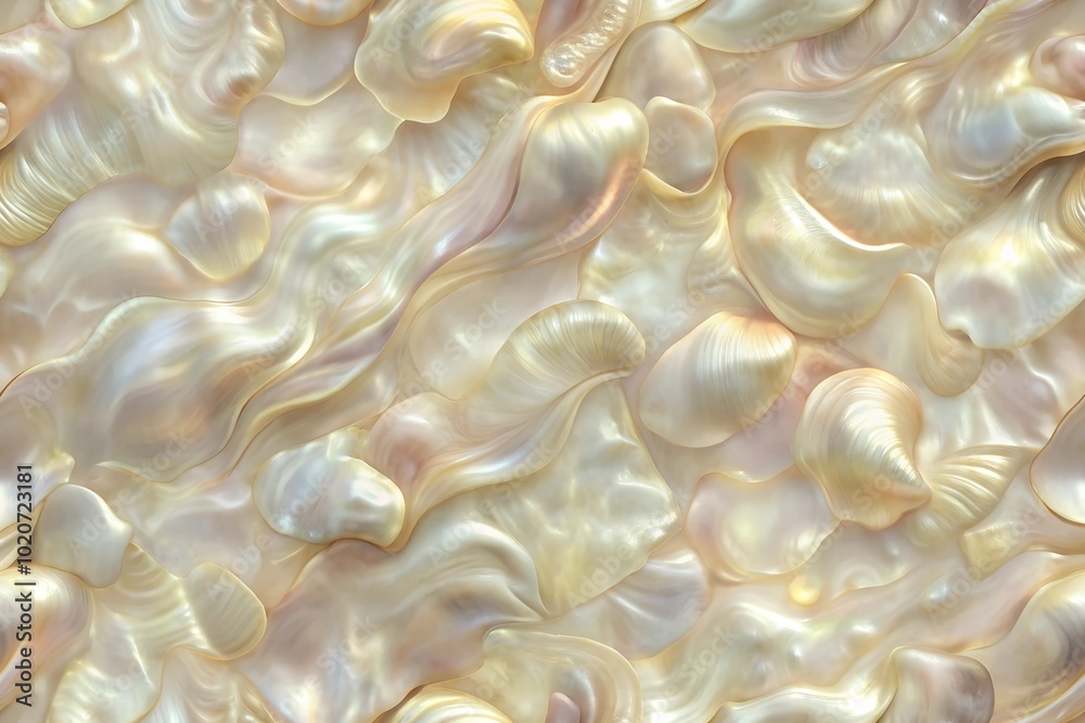 Delicate Creamy Mother of Pearl Texture with Subtle Iridescence Delicate Creamy Mother of Pearl Texture with Subtle Iridescence