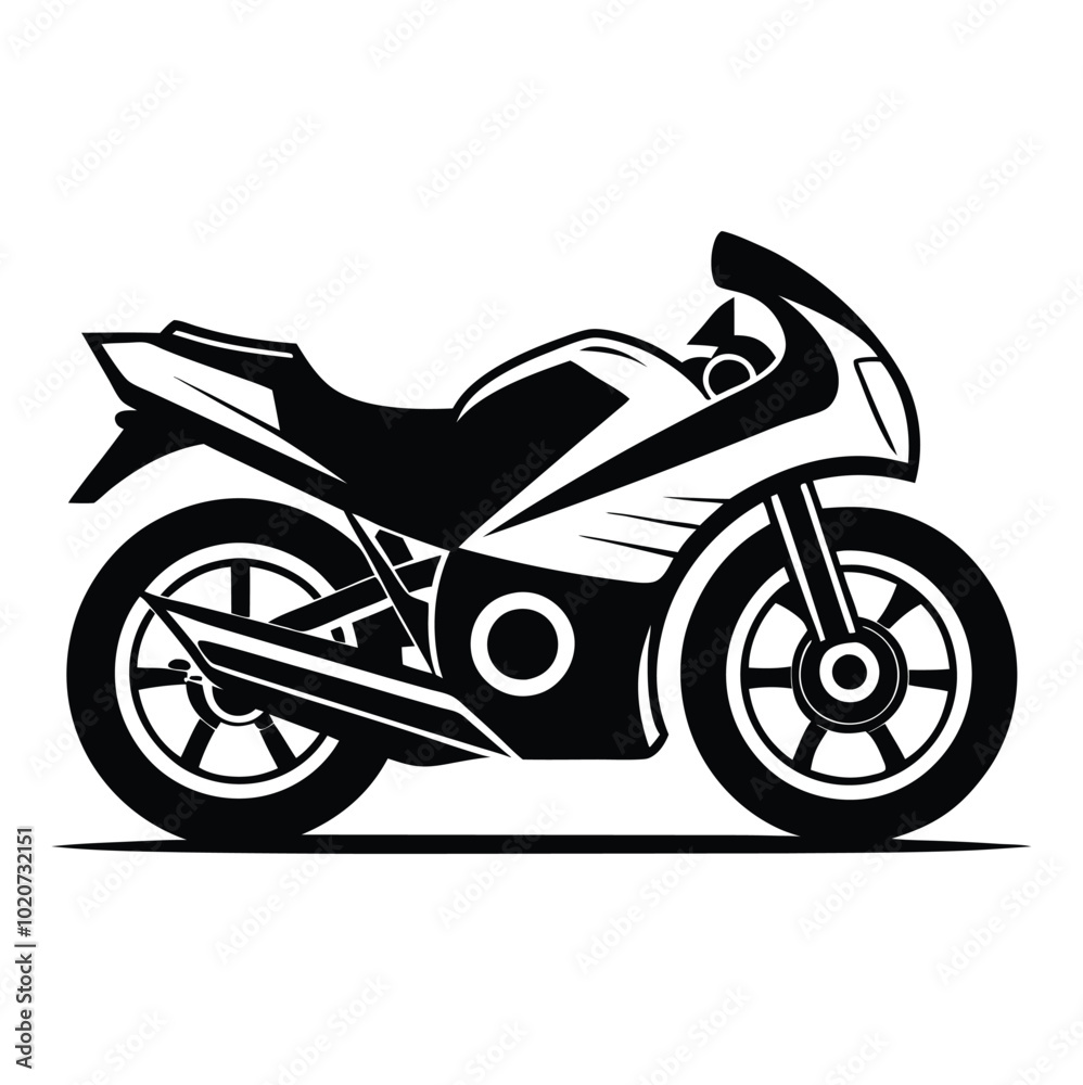 motor-bike-vector-illustration- black and white motor-bike-vector-illustration- black and white
