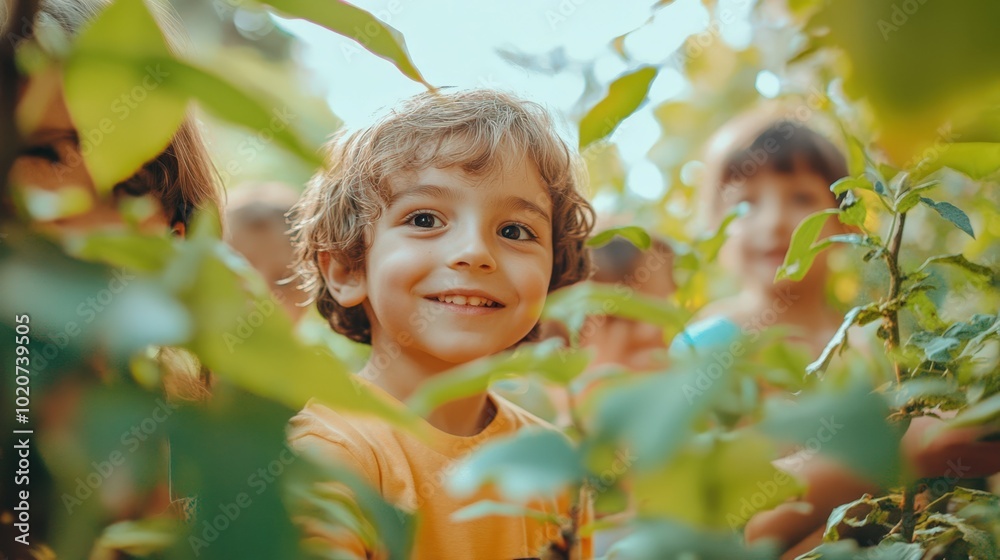 smiling child in nature smiling child in nature