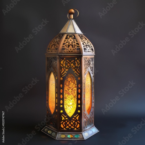 lantern with a candle