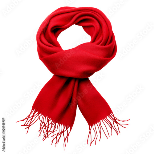 color scarf isolated on white