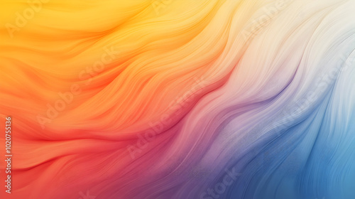 A gradient of warm colors merging into cool colors, representing transition and change. Color transition.