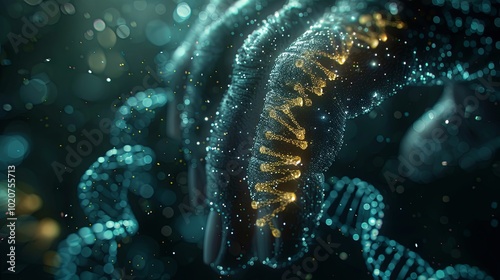 Conceptual representation of identity, featuring a fingerprint and DNA scan, symbolizing physical evidence of human identification