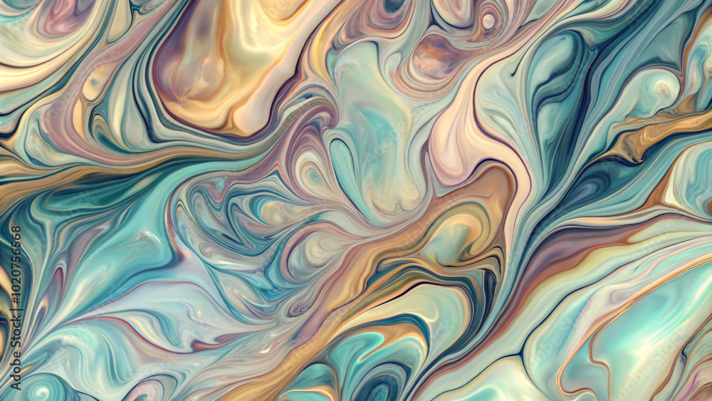 Abstract liquid marble textures in soft pastel color Abstract liquid marble textures in soft pastel color